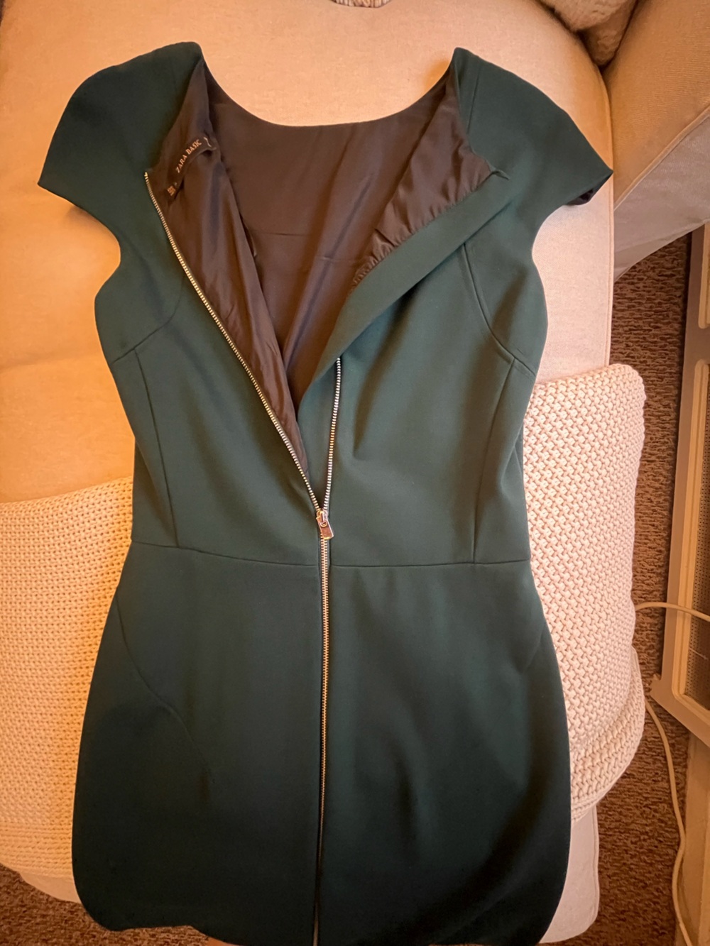 Zara Emerald Green Sheath Dress - Picture 8 of 8